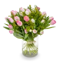 Kytice růžových tulipánů